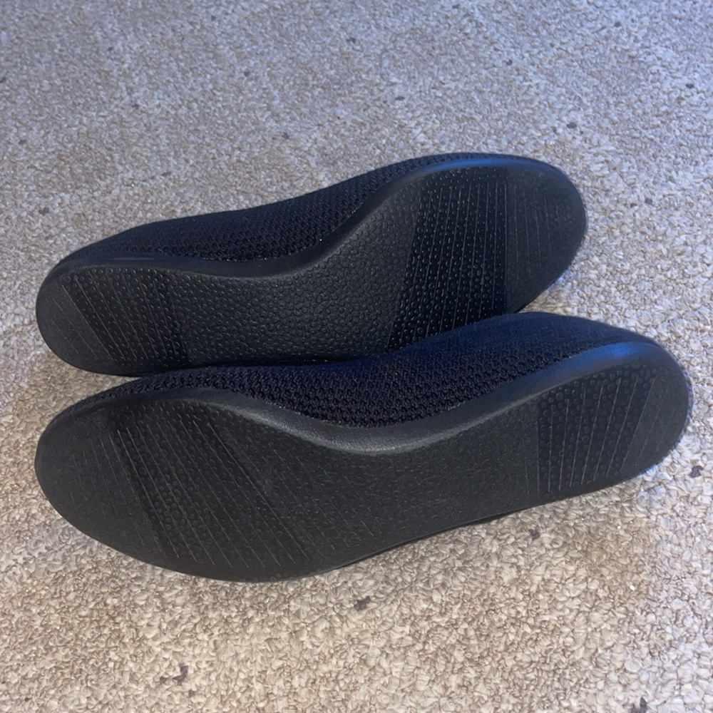 Allbirds Natural Black Flats Knitted Comfort Loafers Size 9.5 - Picture 3 of 4